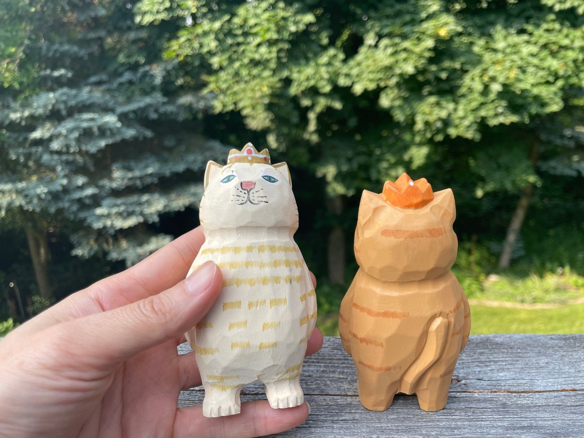 Sustainable Handcrafted Wood Cat – Elevate Home Decor, Perfect for Festive and Birthday Gifts! - Simplidecor
